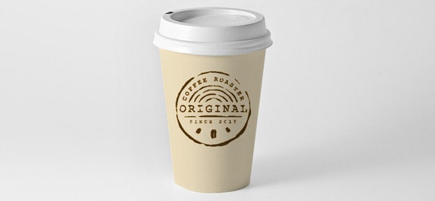 Finished coffee cup design tutorial