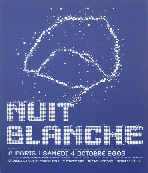 Poster nuit blanche 2003