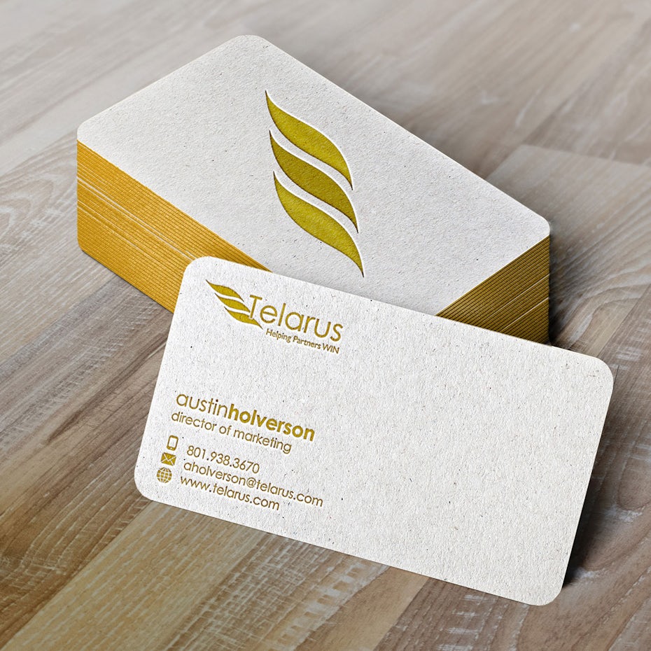 Exemple de carte de visite Telarus