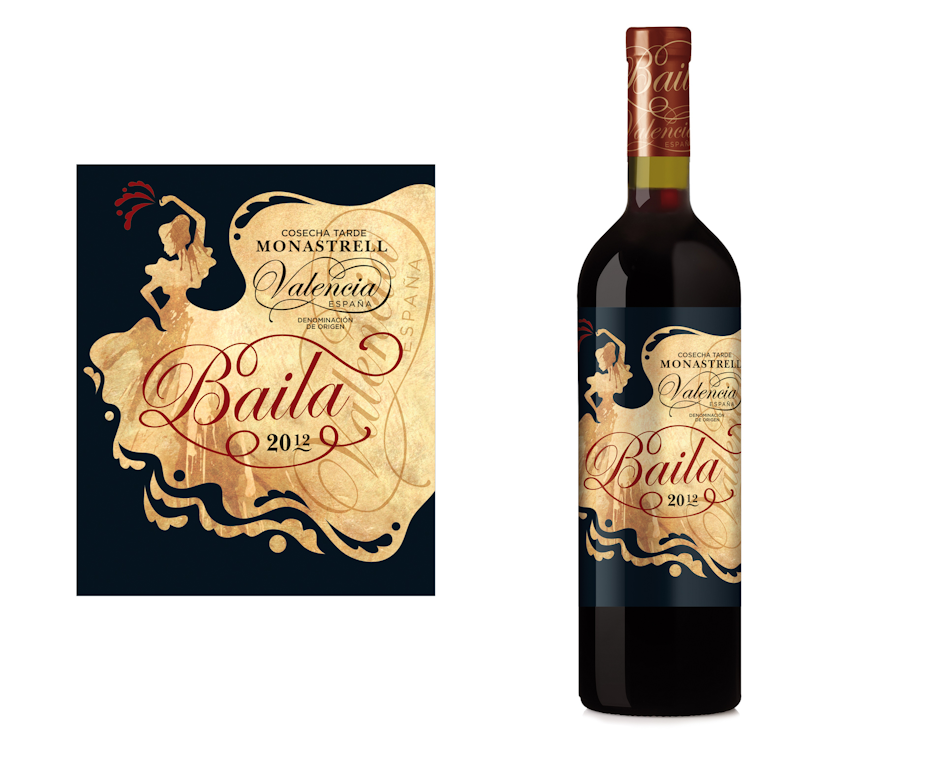 étiquette de vin Baila Monastrel