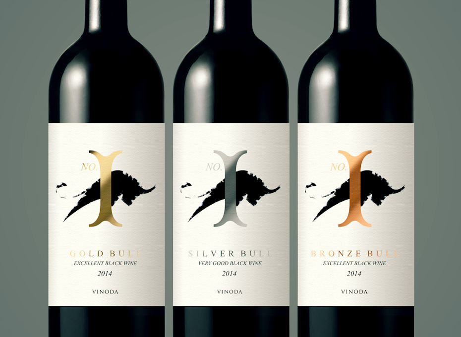 étiquette du vin bull