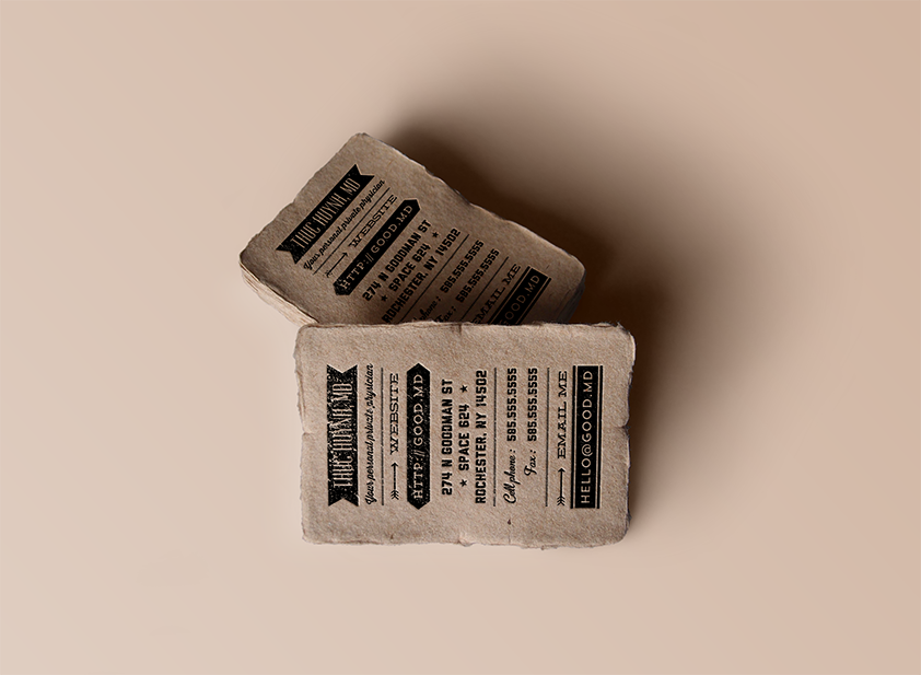 Exemple de carte de visite restaurant