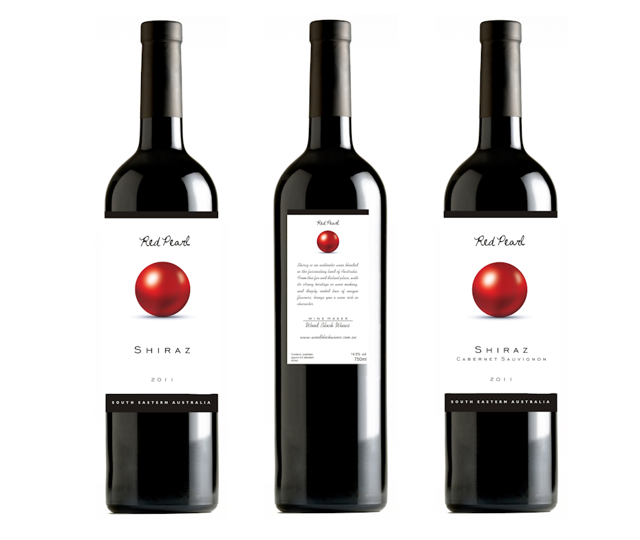 étiquette du vin shiraz
