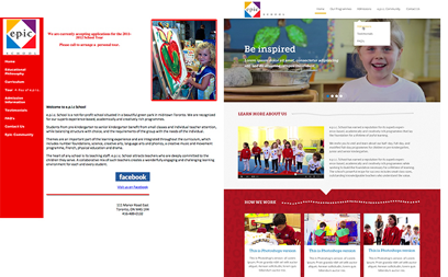 Refonte du site internet epic School