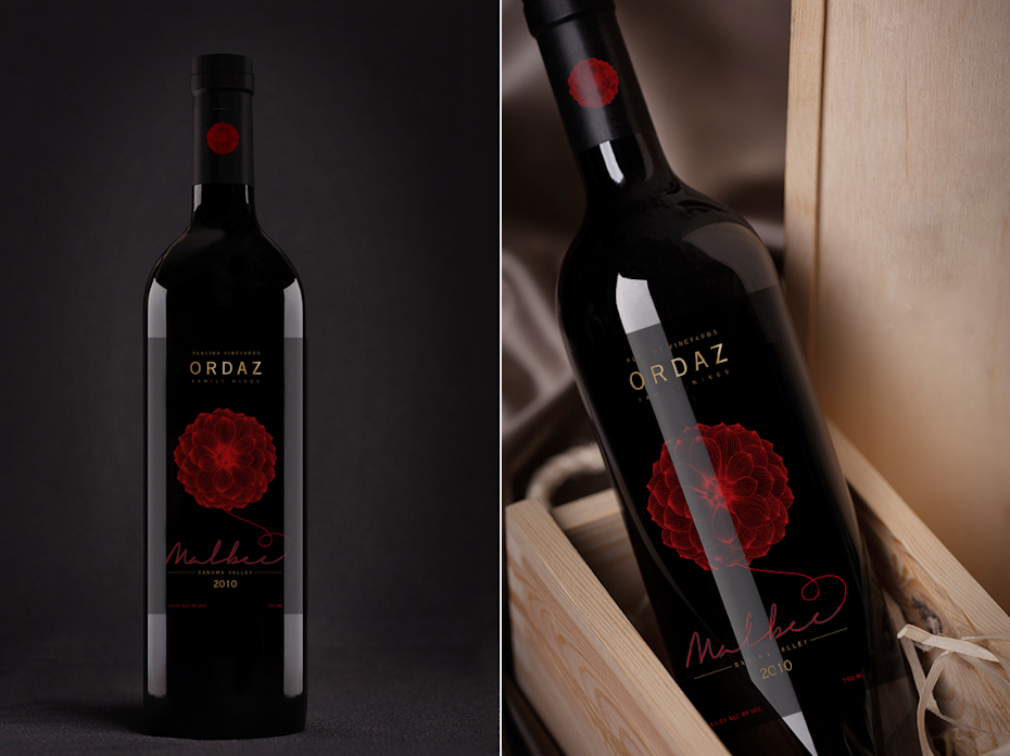 étiquette du vin ordaz
