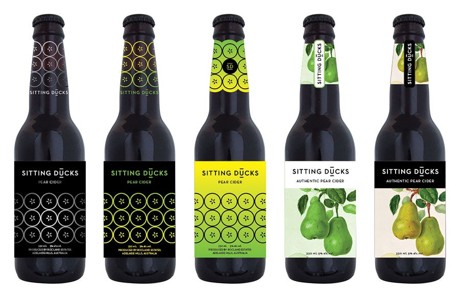pear cider label design