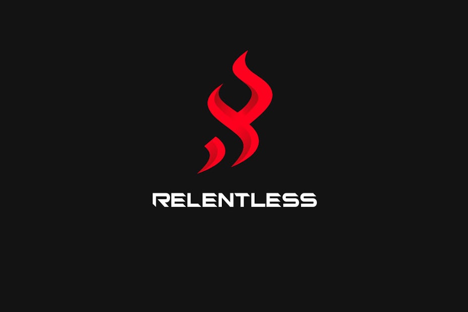19 relentless logo design