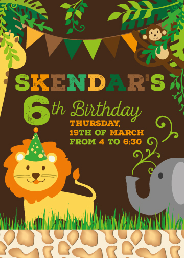 28 kindergeburtstagseinladung
