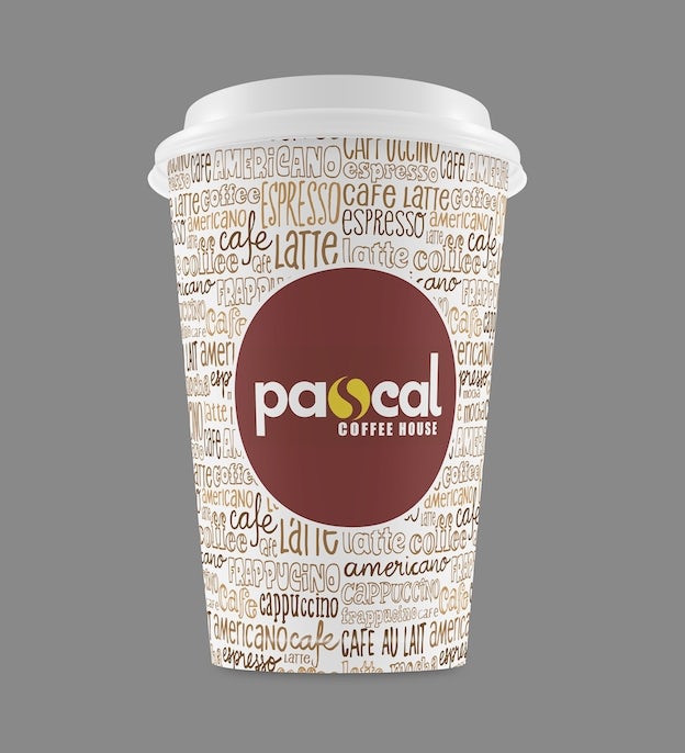 Pascal Coffee House Take-Out-Cup-Design