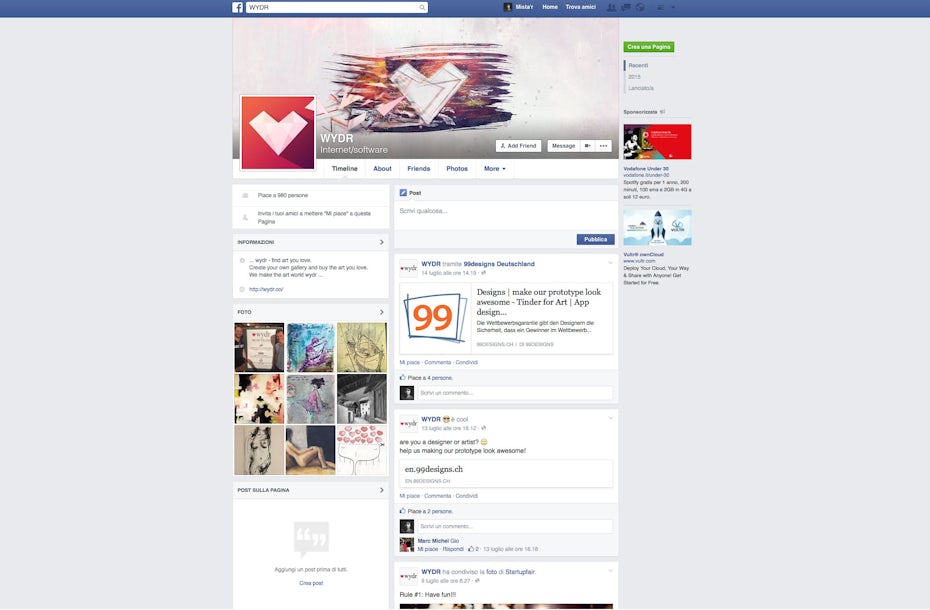 wydr facebook design