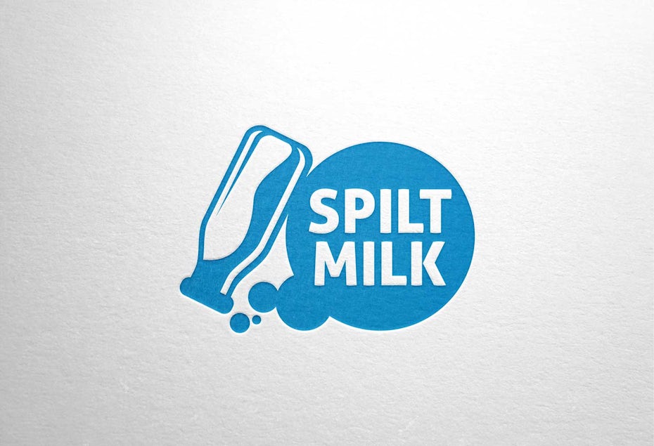 10 milch logo design