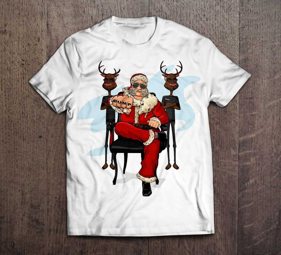 19 t-shirt weihnachtsmann