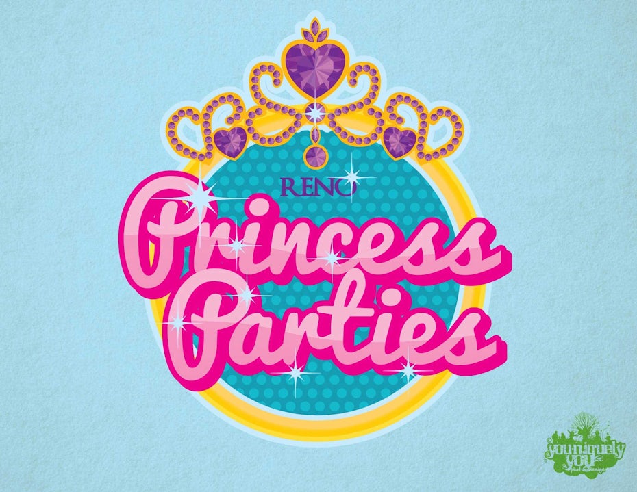 23 princess party logo