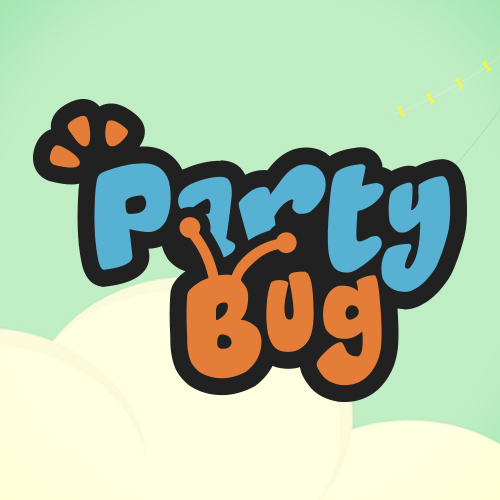 25 party bug logo design