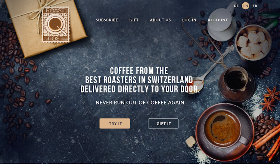 coffee webdesign