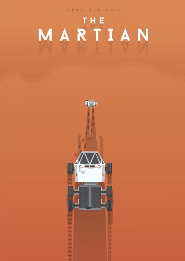 The Martian minimal movie poster