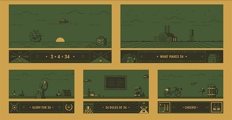 2016 web design trends: Page in frame