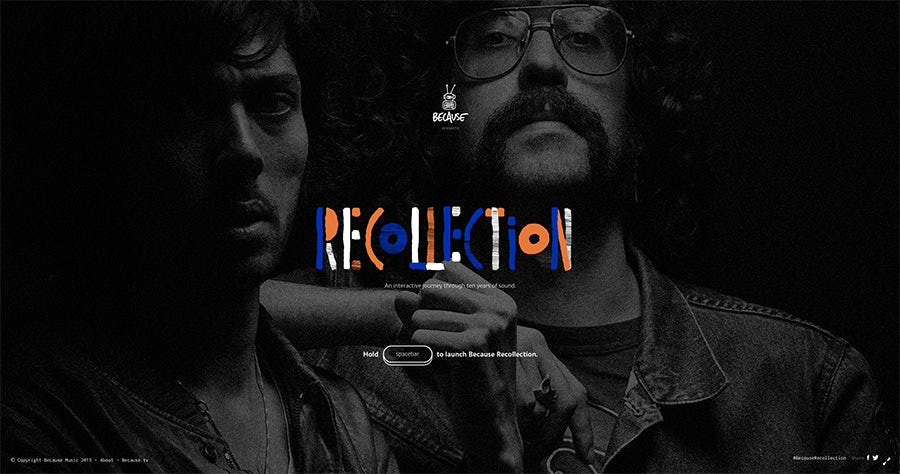 2016 web design trends: 3D WebGL (Recollection)