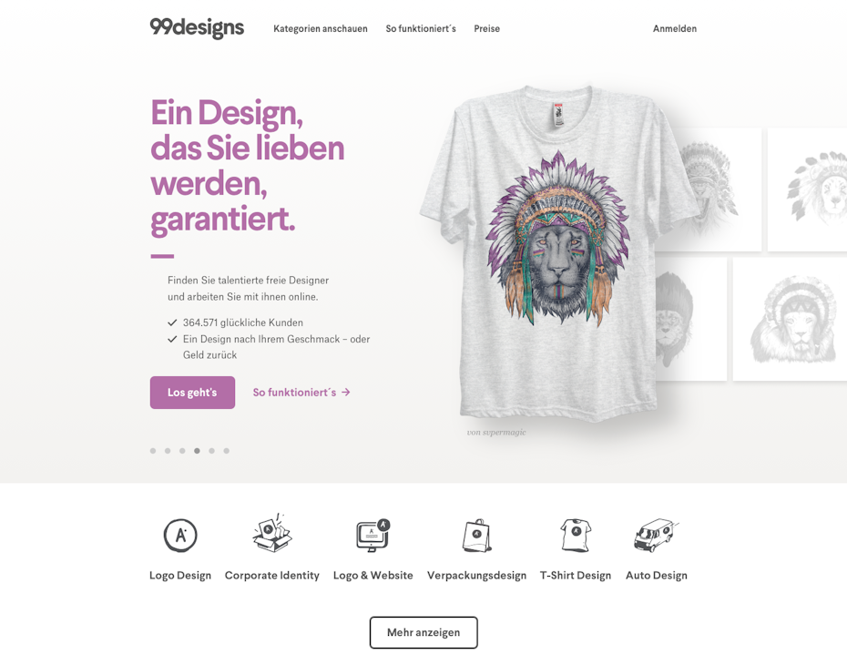 99designs-homepage rebrand