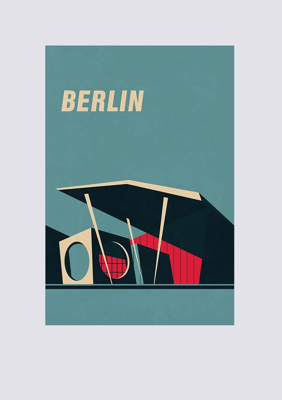9 brilliant Berlininspired posters from the 99designs community The