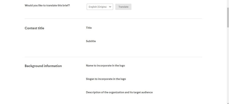 Setting up your creative brief