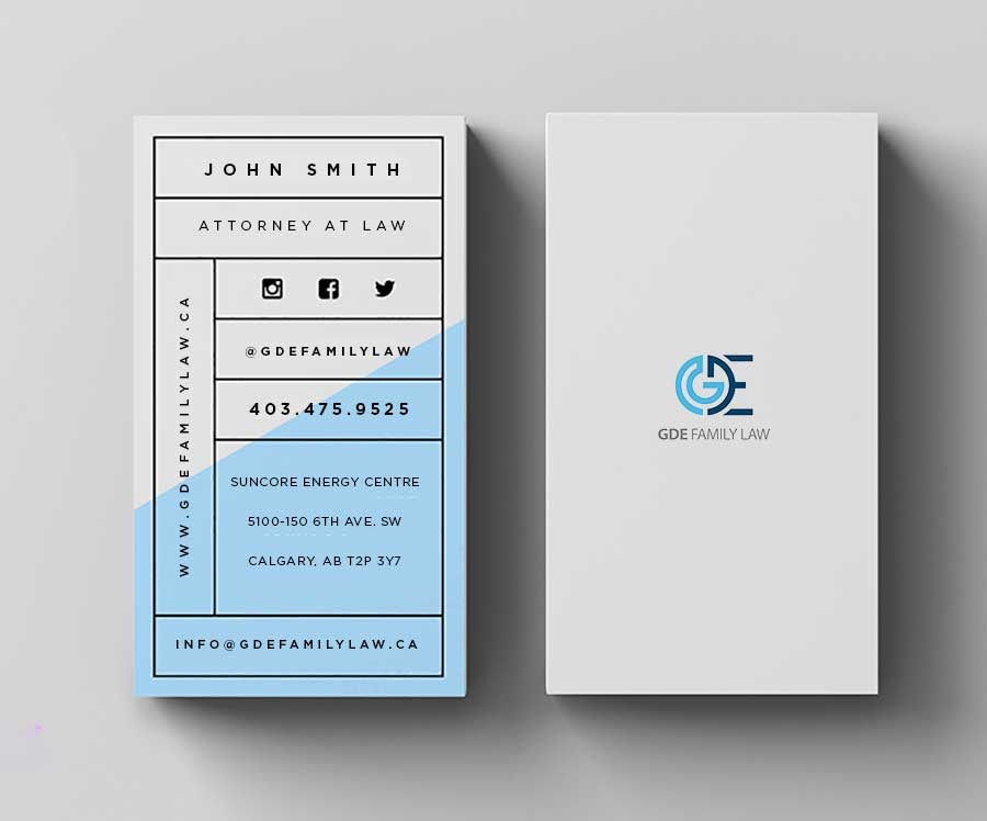 Modern business card design