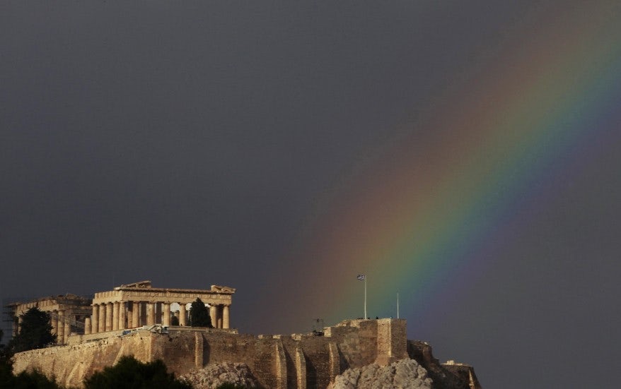 Rainbow over the Acropolis