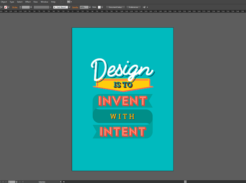 Create A Typographic Poster In Adobe Illustrator 99designs