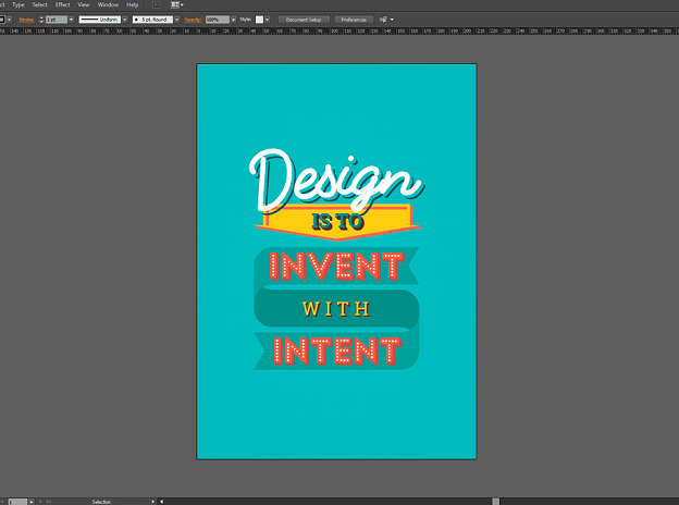 Åbent Lår mærke navn Create a typographic poster in Adobe Illustrator - 99designs