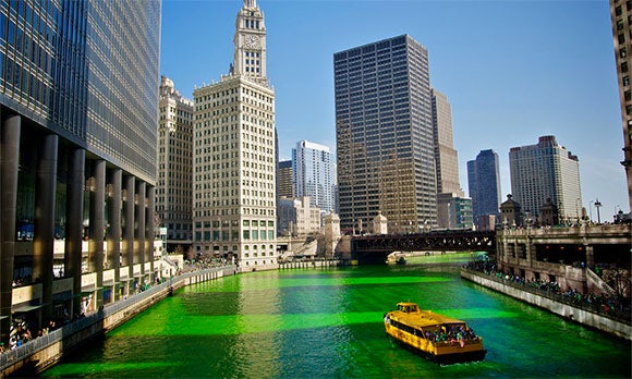 St. Patrick's Day symbol: The color green