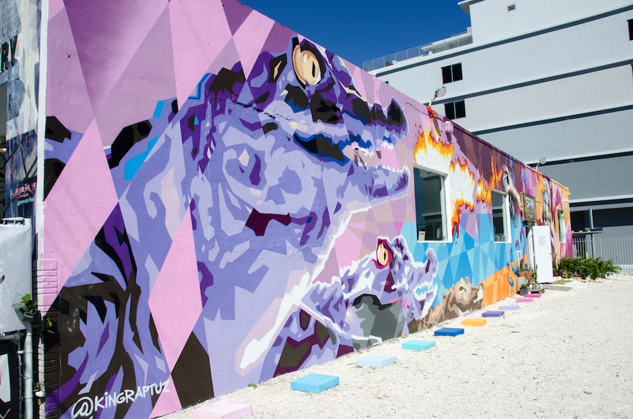 Gator Wynwood wall by King Raptuz