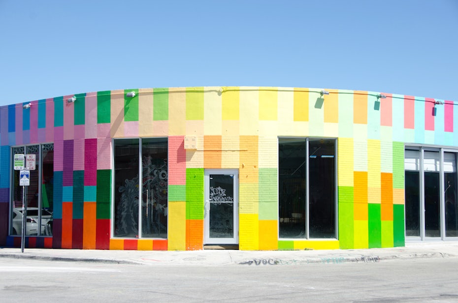Color block Wynwood wall by Haas & Hahn