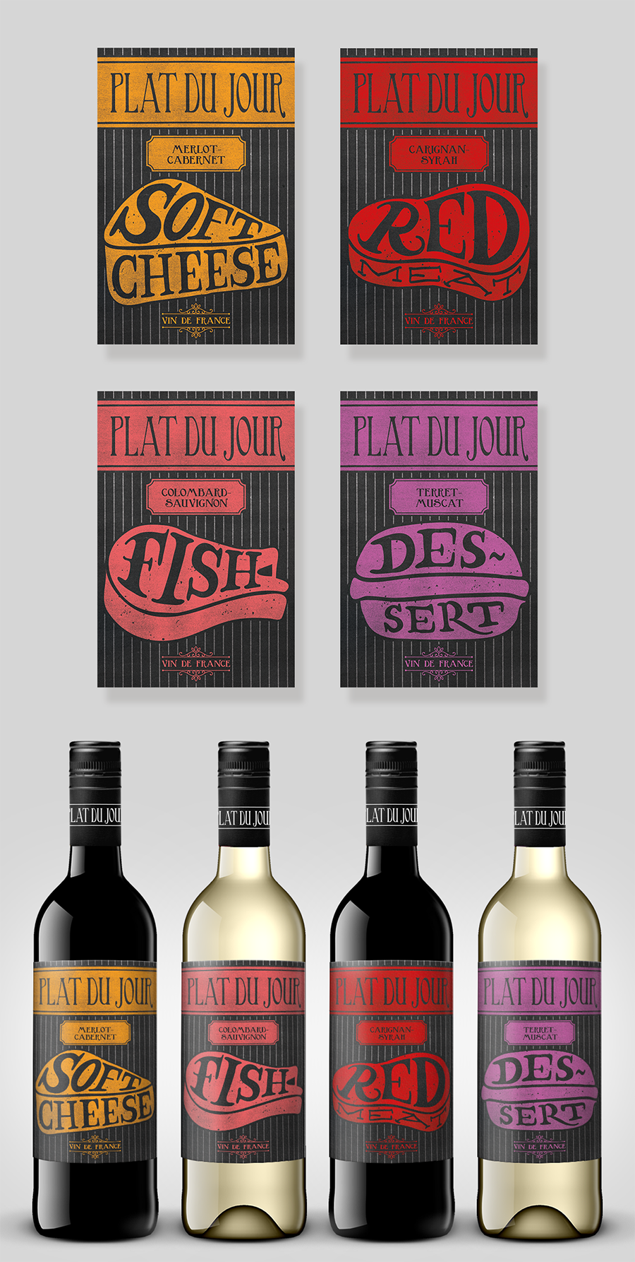 Plat du Jour wine label