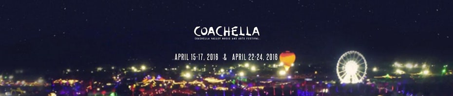 coachella logo and website header