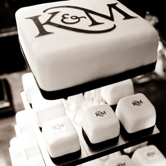 wedding logo on a cake