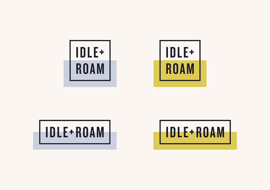 Idle + Roam logo design