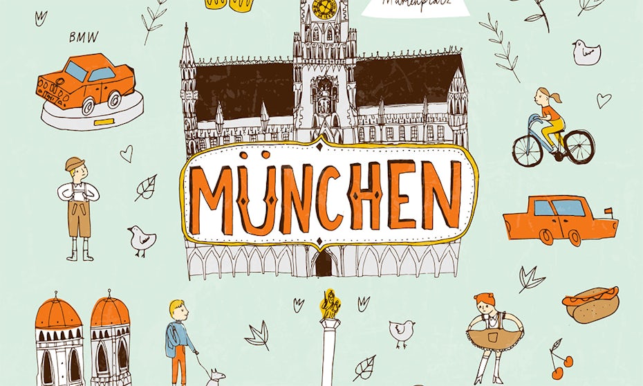 9 beautiful & modern Munich poster designs