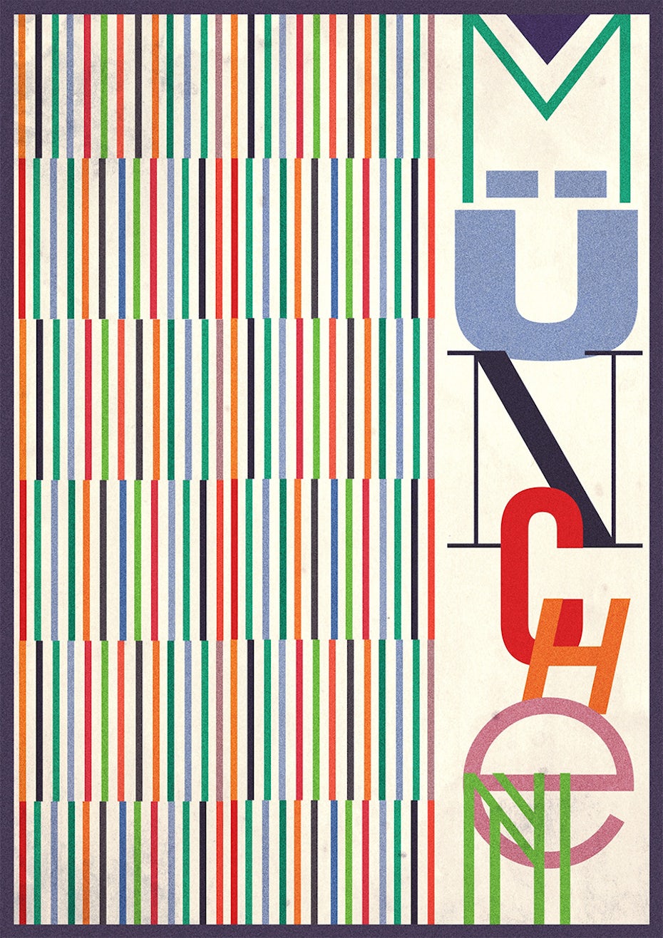9 beautiful & modern Munich poster designs