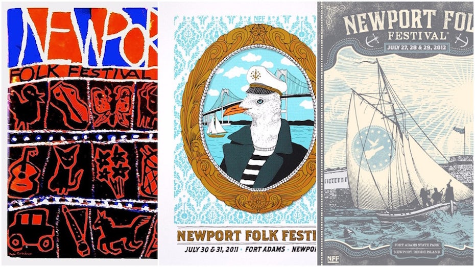 folk music festival posters