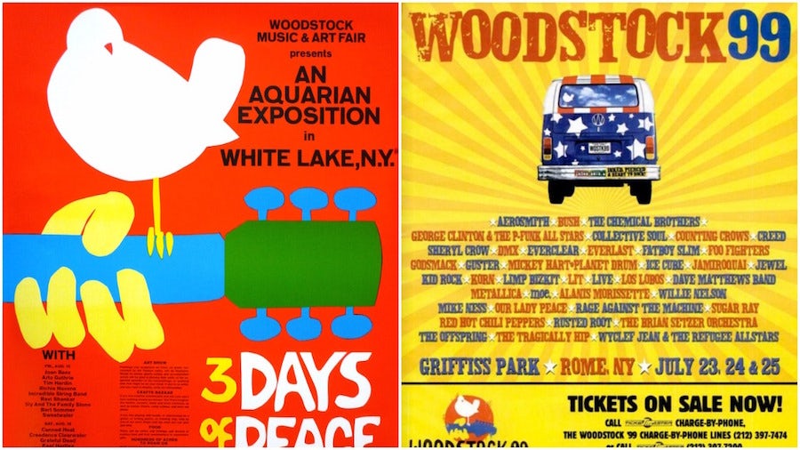 Woodstock Festival posters
