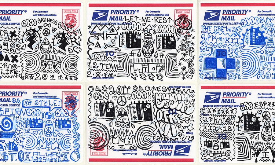 Mail sticker art