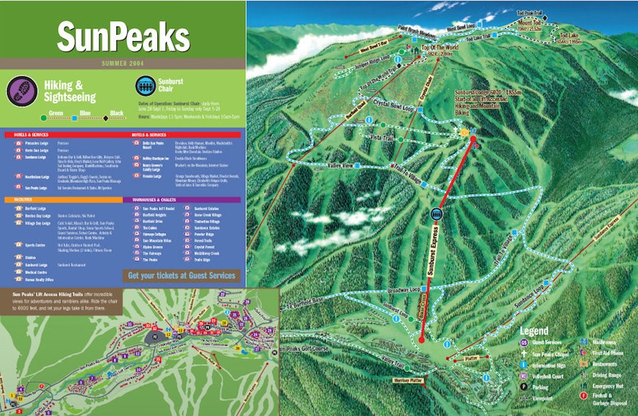 hiking trail map
