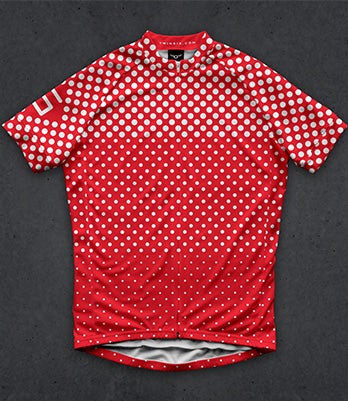 polka dot cycling jersey design