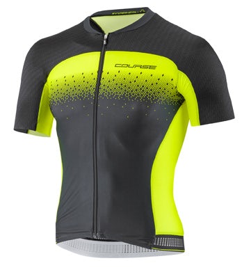 neon and black cycling jersey design