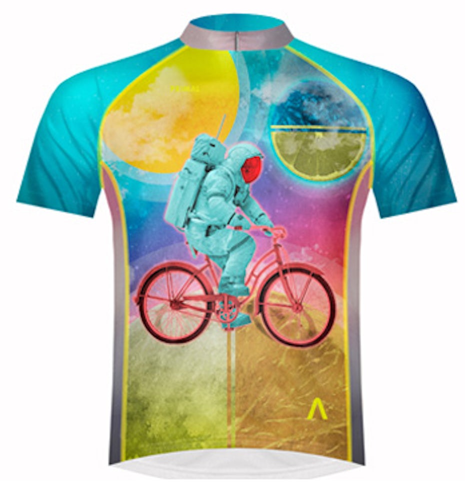 tie dye bicycle jersey