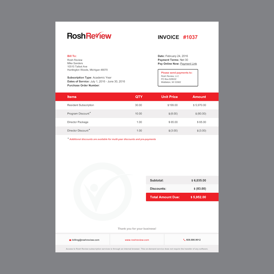 invoice design 99designs