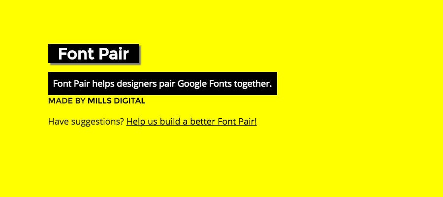font-pair