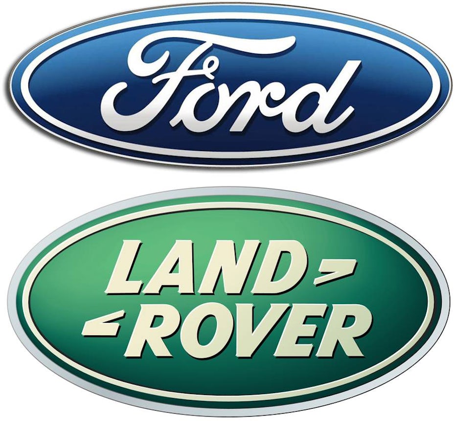 ford and land rover oval logos