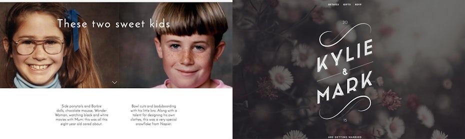square space wedding website ideas