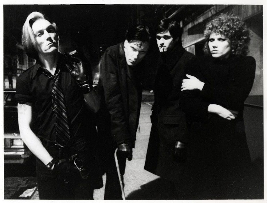 the cramps outside CBGBs